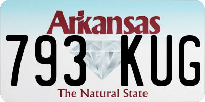 AR license plate 793KUG