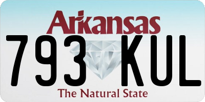 AR license plate 793KUL