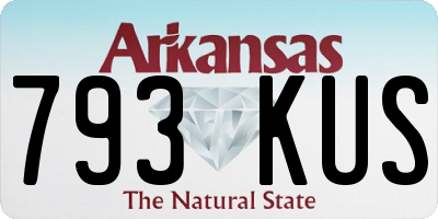 AR license plate 793KUS