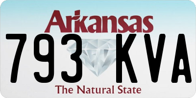 AR license plate 793KVA