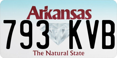 AR license plate 793KVB