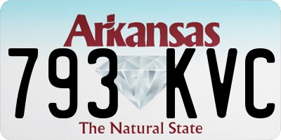 AR license plate 793KVC