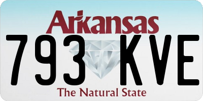 AR license plate 793KVE