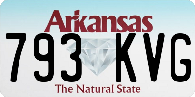 AR license plate 793KVG