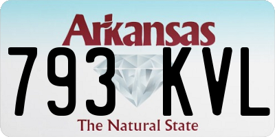 AR license plate 793KVL