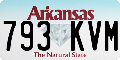AR license plate 793KVM