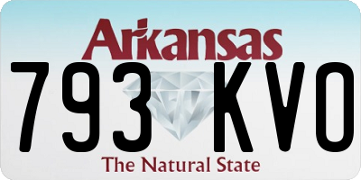 AR license plate 793KVO