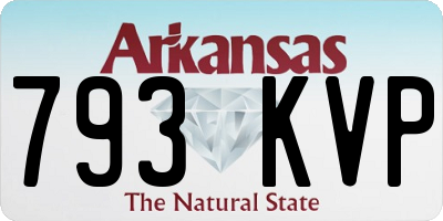 AR license plate 793KVP