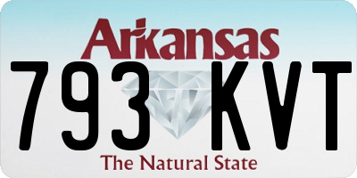 AR license plate 793KVT