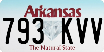 AR license plate 793KVV