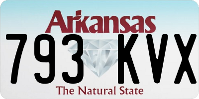 AR license plate 793KVX