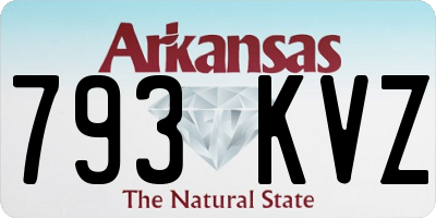 AR license plate 793KVZ