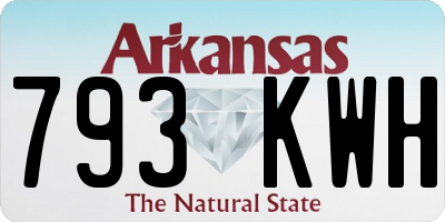 AR license plate 793KWH