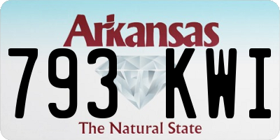 AR license plate 793KWI