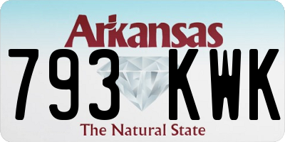 AR license plate 793KWK
