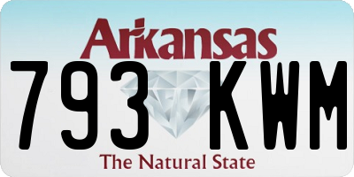 AR license plate 793KWM