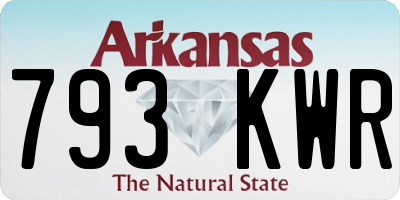 AR license plate 793KWR