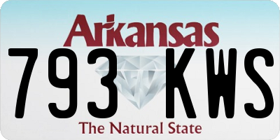 AR license plate 793KWS
