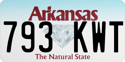AR license plate 793KWT