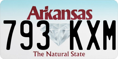 AR license plate 793KXM