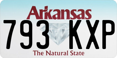 AR license plate 793KXP