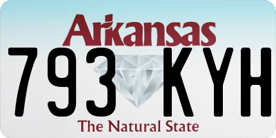 AR license plate 793KYH