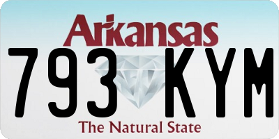 AR license plate 793KYM