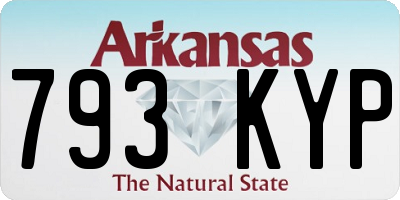 AR license plate 793KYP