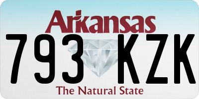 AR license plate 793KZK