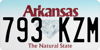 AR license plate 793KZM