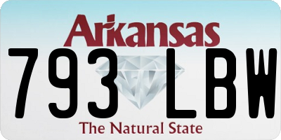 AR license plate 793LBW