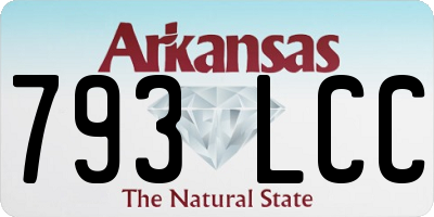 AR license plate 793LCC