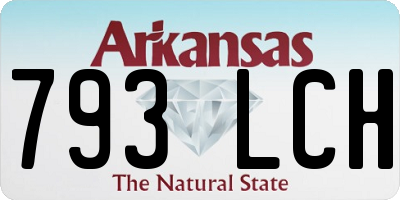 AR license plate 793LCH