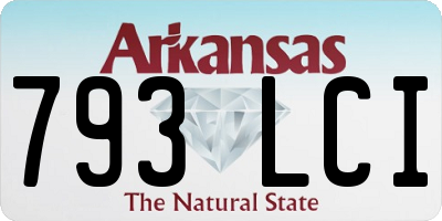 AR license plate 793LCI