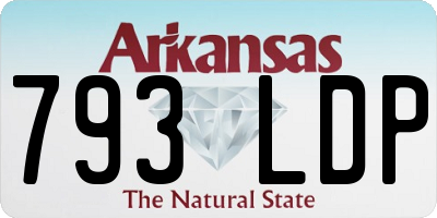 AR license plate 793LDP