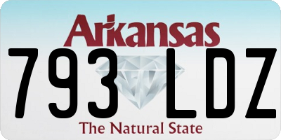 AR license plate 793LDZ