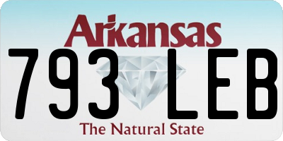 AR license plate 793LEB