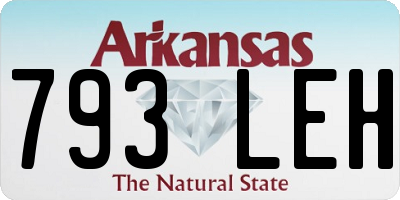 AR license plate 793LEH