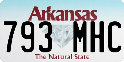 AR license plate 793MHC