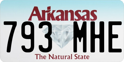 AR license plate 793MHE