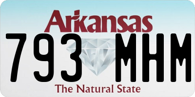 AR license plate 793MHM