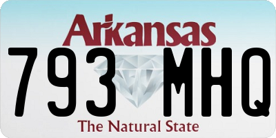 AR license plate 793MHQ