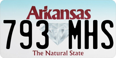 AR license plate 793MHS