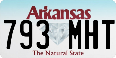AR license plate 793MHT