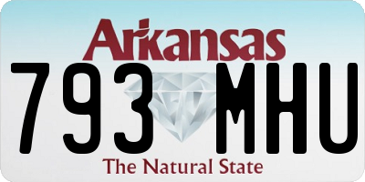 AR license plate 793MHU