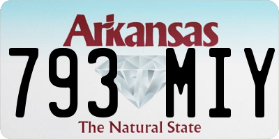 AR license plate 793MIY