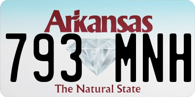 AR license plate 793MNH
