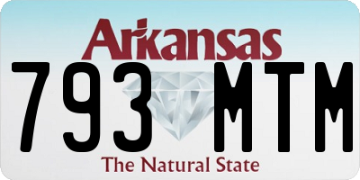 AR license plate 793MTM