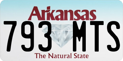 AR license plate 793MTS
