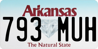 AR license plate 793MUH